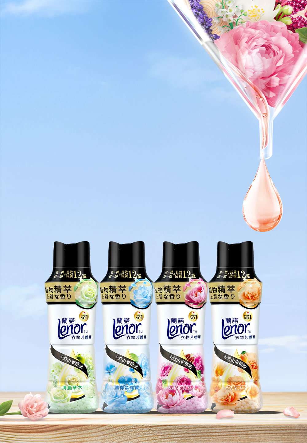 持続整天の 療癒衣香 背景